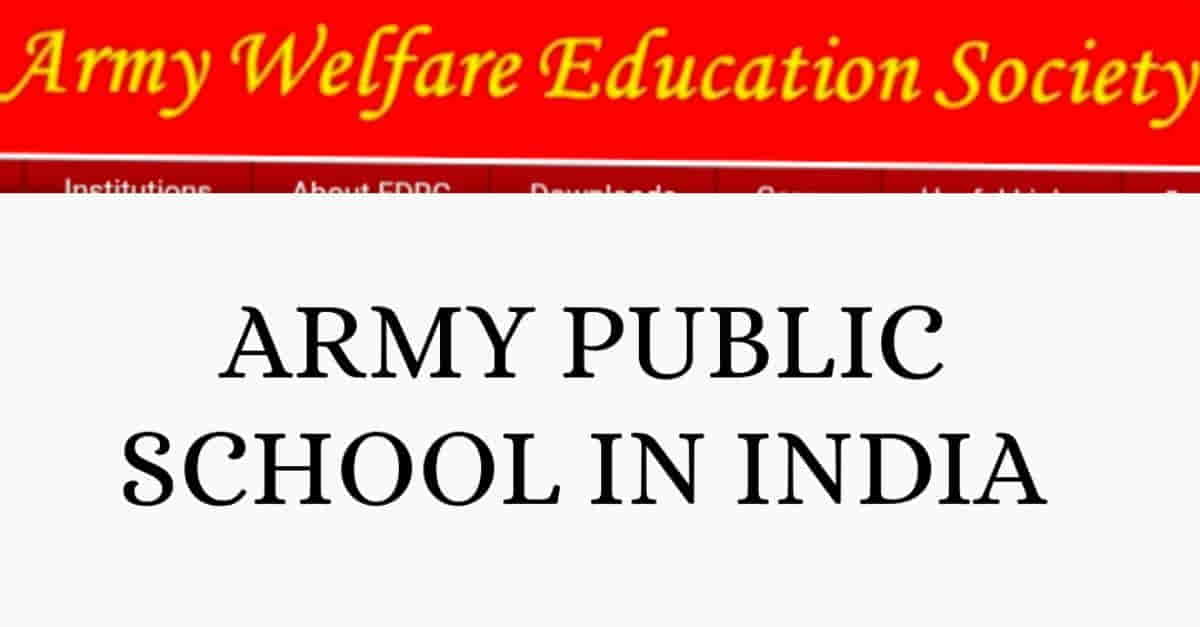 Army public school in India